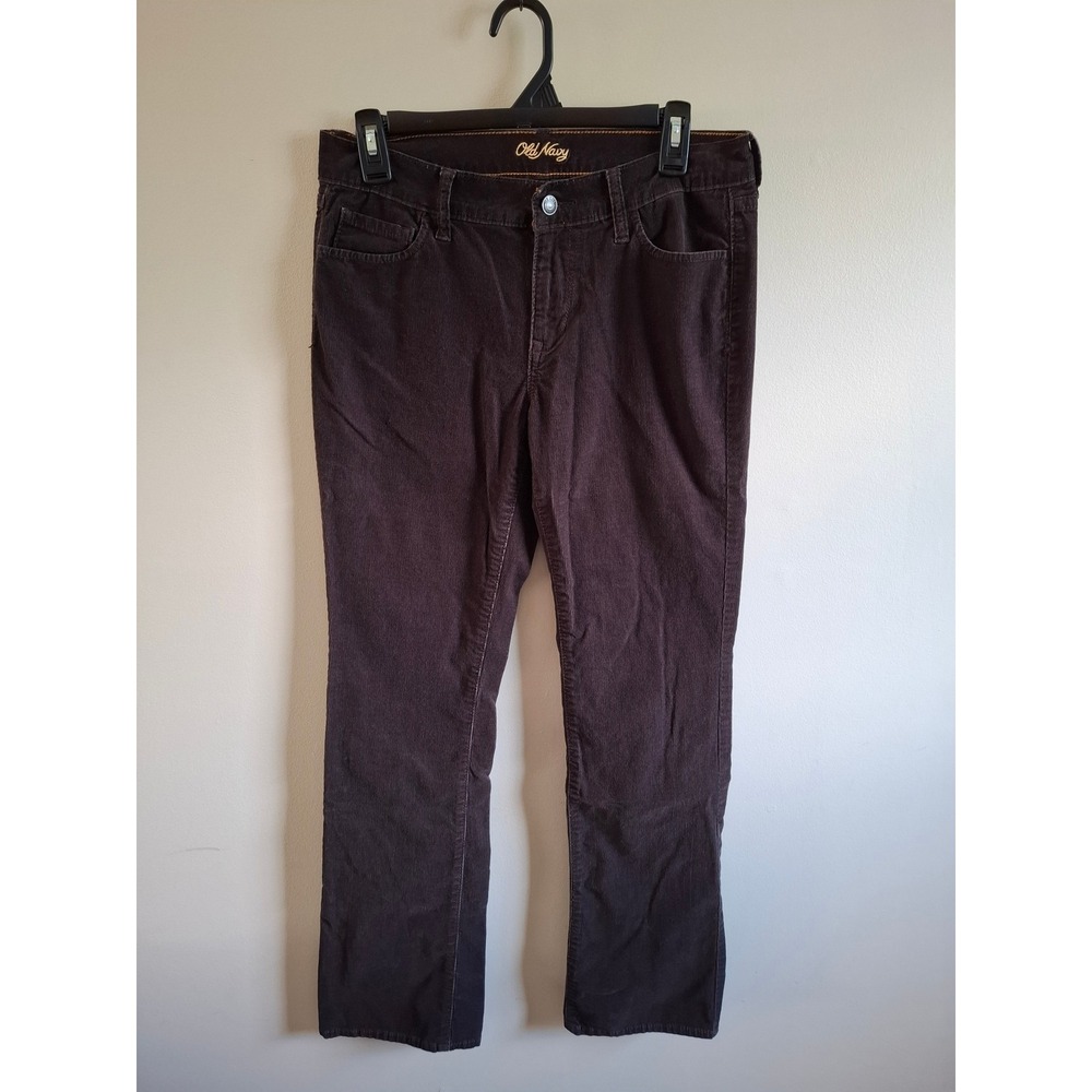 Y2K Indie Corduroy Pants Dark Academia Skater Preppy Earthy Brown Mid Rise Sz 6